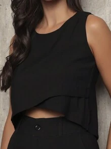 Women's Summer Fashion Set In Very Fresh Fabric - Black - View 4