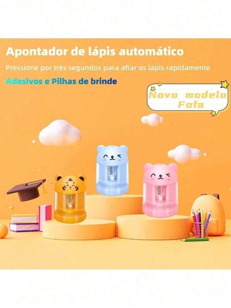 Fofa Automatic Electric Pencil Sharpener With Batteries And Extra Blade - 淺藍色 - 查看 1