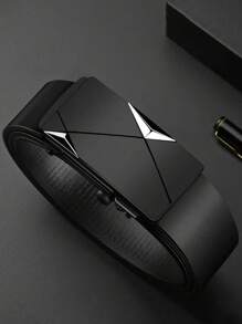 1 pieza/2 piezas/3 piezas Cinturón con hebilla automática para hombres, diseño sin dientes, adecuado para uso al aire libre, trajes casuales y un imprescindible para hombres. Verano, escuela, otoño, Halloween