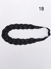 Adjustable Wig Headband Braid Hair Accessories, Heat Resistant Synthetic Fiber Fishbone Braid, Rope Braid