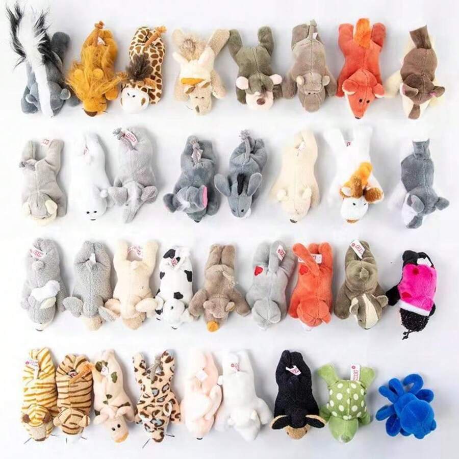 Cartoon Plush Animal Fridge Magnets Cute Design Easy To Stick Fridge Stickers Multifunctional Strong Magnet Refrigerator Magnet