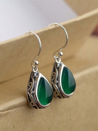 1 Pair Gorgeous Cubic Zirconia Drop Earrings For Women For Wedding Engagement Anniversary Party Jewelry Valentine's Day Gift,Mom,Mother,Mother's Day,Gift