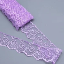 Encaje bordado con flores de 10 yardas de largo para hacer bouquets, cajas de regalo y accesorios para la ropa de niños, juguetes, muñecas, ropa de mascotas y otros accesorios - Multicolor - Ver 28