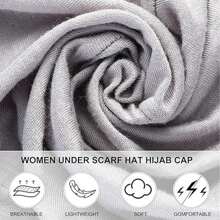 Awegeo Women's Retro Headscarf Lining - Adjustable Tie Headscarf, Soft Breathable Casual Headwrap, Suitable For Daily Wear, Inspired By Hair Protecting Base Hair Sleep Cap - Burgundy - View 5