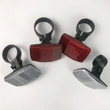 1 件带反射器的自行车尾灯，塑料反射板，夜间骑行自行车配件，适用于山地自行车，后架反射器夜间骑行辐条灯反射器尾灯 - 彩色 - 查看 6