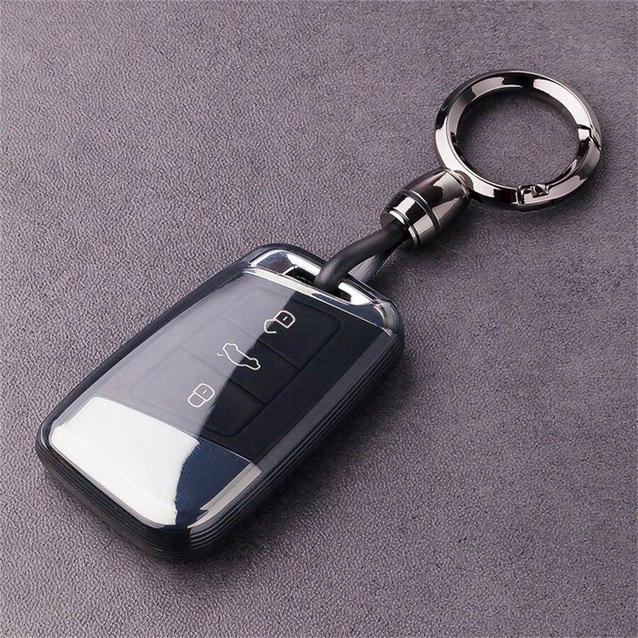 1 Vỏ chìa khóa điều khiển từ xa bằng TPU cho xe hơi, phù hợp với các mẫu xe VW Magotan B8 Superb Skoda A7 Passat 2015-2020, phụ kiện ô tô không cần chìa khóa