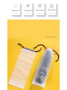 1/3/5/10pcs Plastic Bag Matte Translucent Umbrella Storage Bag, Reusable, Portable Umbrella Drawstring, Storage Set, Home Storage Organizer, Simple Waterproof Umbrella Bag, Multifunctional Storage Bag, Multifunctional Storage Bag Mouse Pad Packing Bag, Swimsuit Opaque Bra Underwear Drawstring Bag Summer Cooling,Beach,Travel
