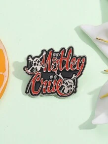 1Pc 80s Heavy Metal Rock Band Logo Enamel Pin Music Collar Pin, Ideal Gift For Rock Music Enthusiasts Pin For Clothes Bag Charm School Kpop Backpack Teacher Supplies Bag Charms Cute Office Accessories Shirts Jacket Jewelry Christmas Halloween Autumn-Winter Accessories,Suitable For Teens, Youth,Men,Casual, Outdoor, Athletic, Vacation, Graduation Gifts, Birthday, Daily Wear