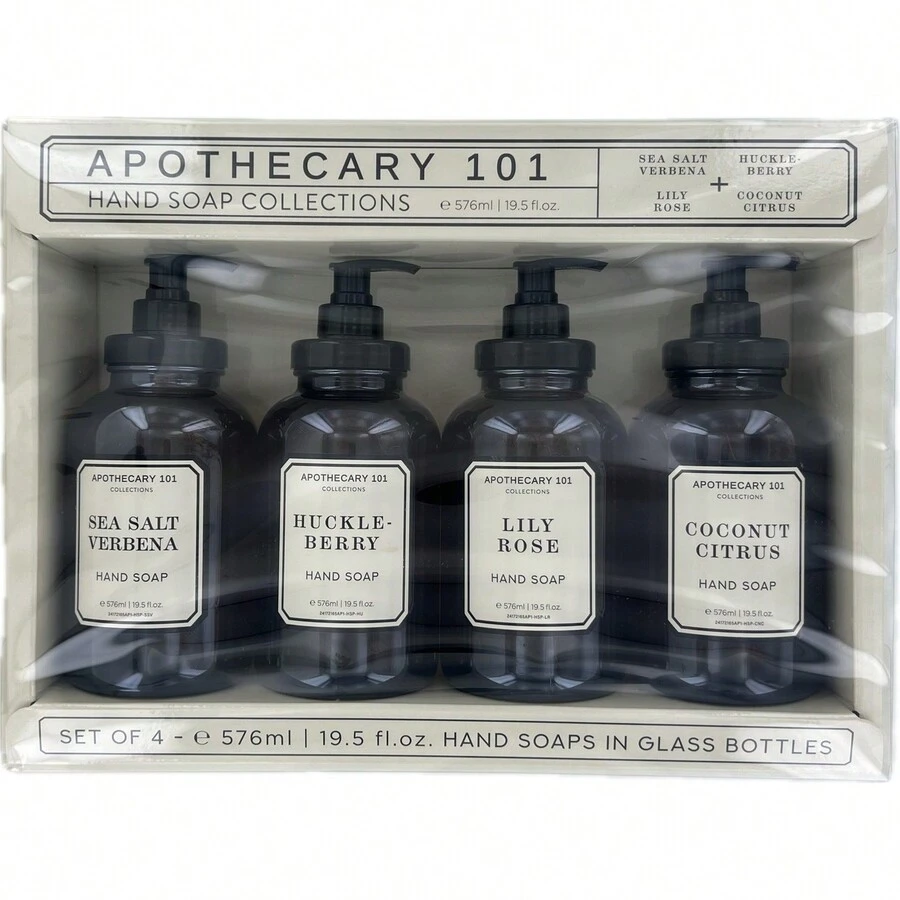 Apothecary 101 Hand Soap Collections Variety 19.5 Fluid Ounce (Pack Of 4) - 彩色 - 查看 1