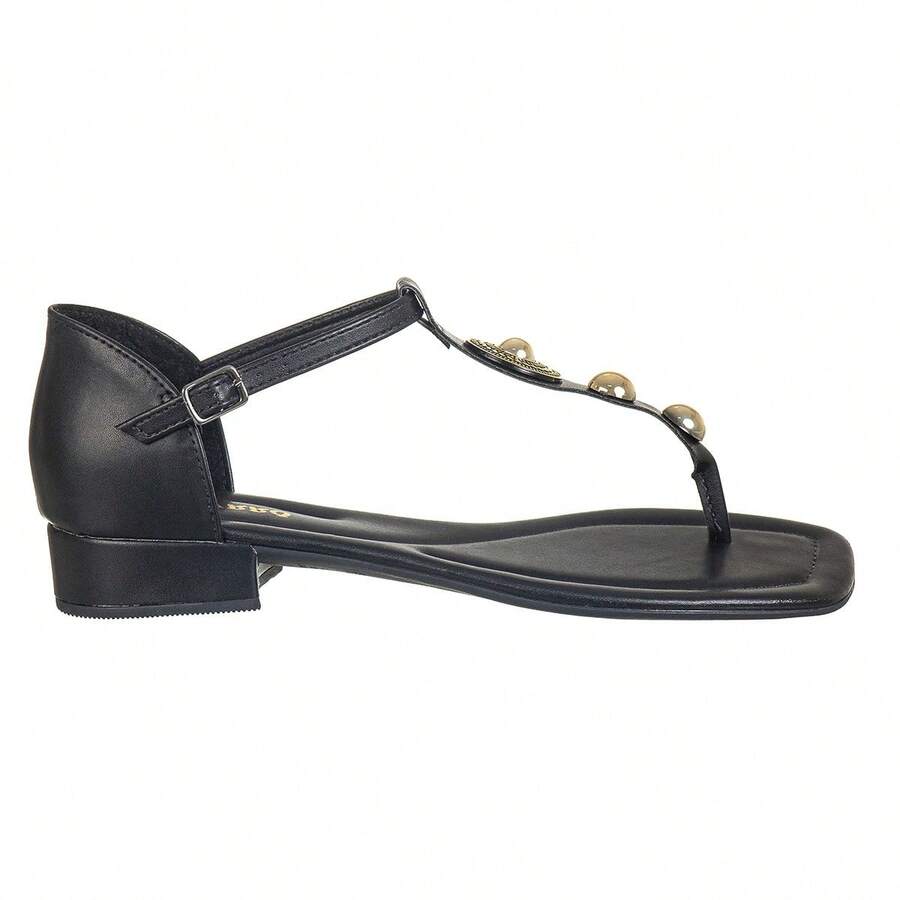 Women's Stone Heel Sandal - màu đen - Xem 1