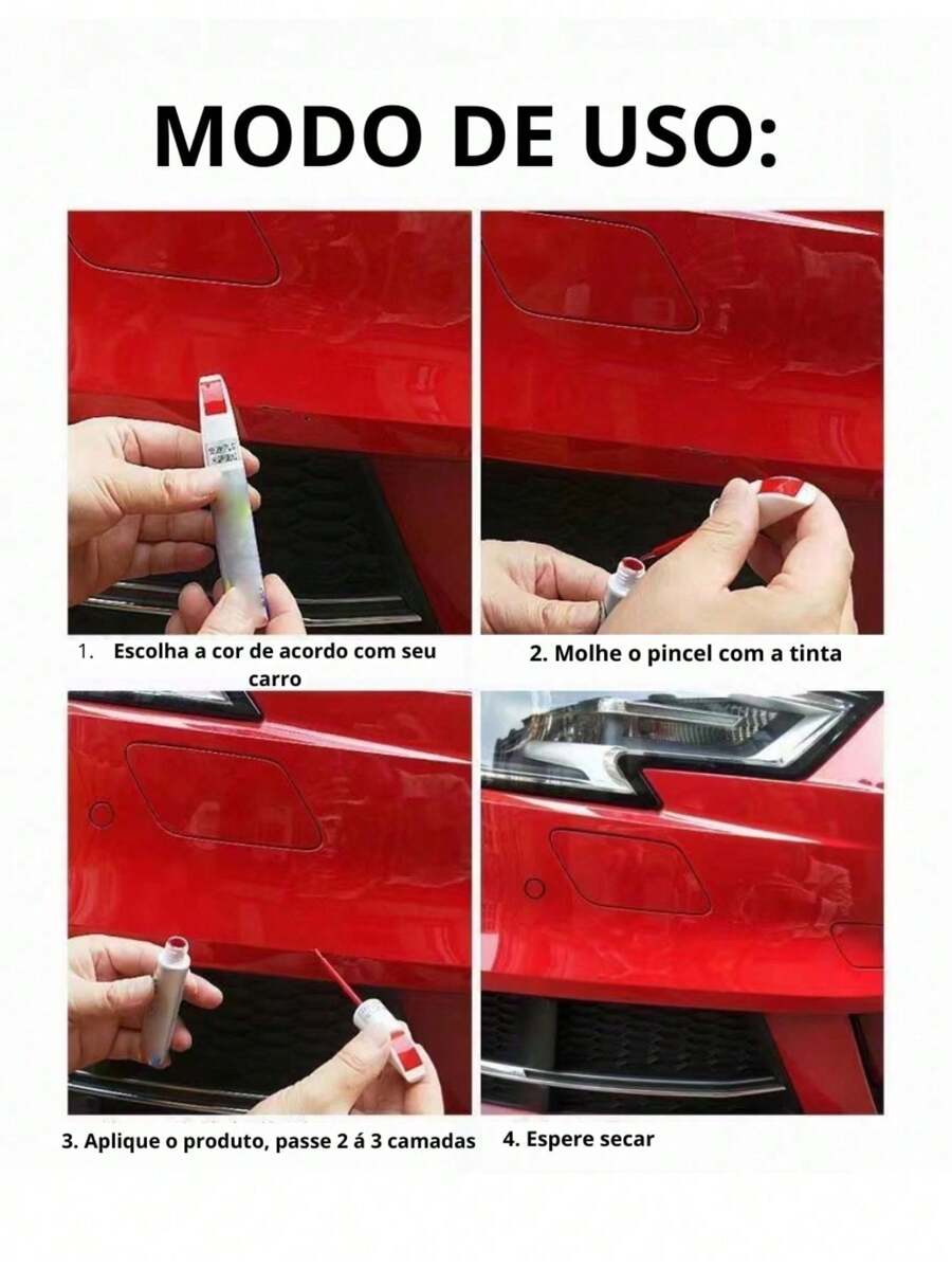 Kit Of 2 Permanent Automotive Paint Repair Pens Does Not Come Off In