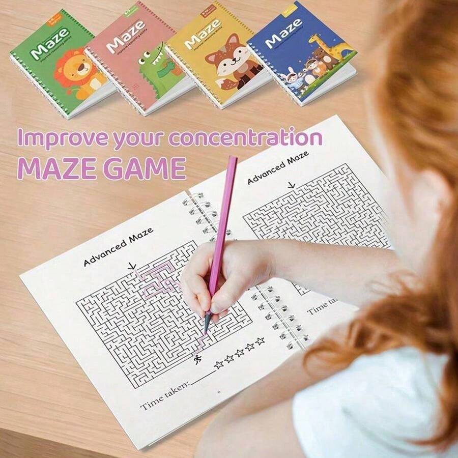 Maze Game Book To Train Concentration And Thinking Skills, Exercise ...