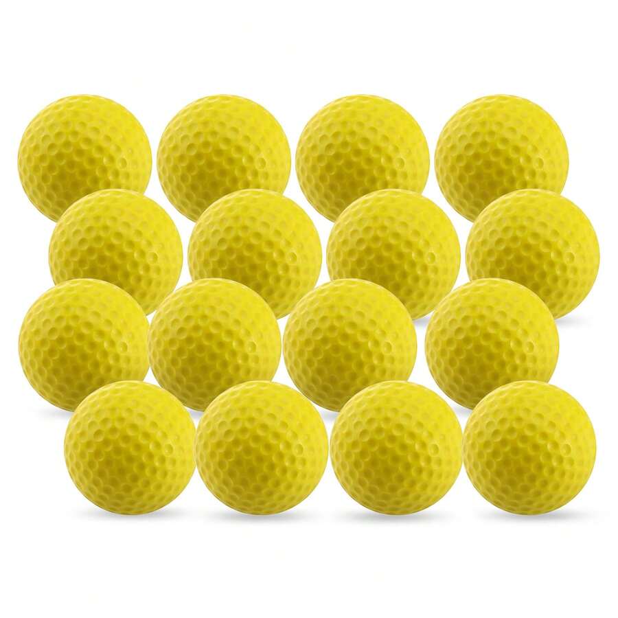 16 Pcs Golf Practice Balls, Elastic Practice Balls, Soft Pu Golf