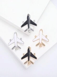 Strass Flugzeug Broschen für Frauen, unisex Email Flugzeug Anstecknadeln, Büro Party Freunde Geschenke Accessoires