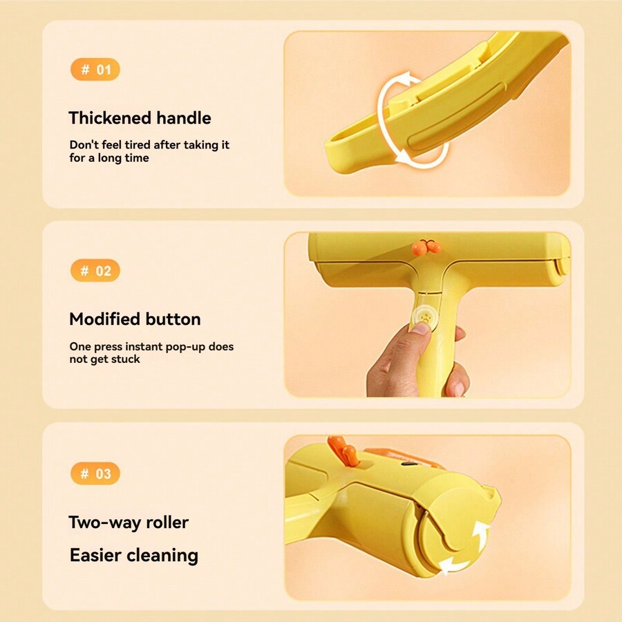 1pc Pet Roller Hair Removal Brush Sofa Carpet Cleaning Hair Remover Dog