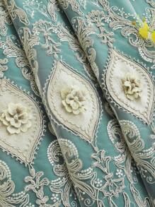 European High-End Atmosphere, Niche Relief Embroidery Yarn, Retro Curtains, New Living Room And Bedroom Products, Luxurious And High-End Feel