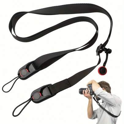 1Pc SLR Camera Strap, Multifunctional Decompression Shoulder Strap, New Portable Neck And Shoulder Strap For Digital SLR Cameras, Waist And Shoulder Strap For Canon, Nikon, For And More Micro SLR Cameras