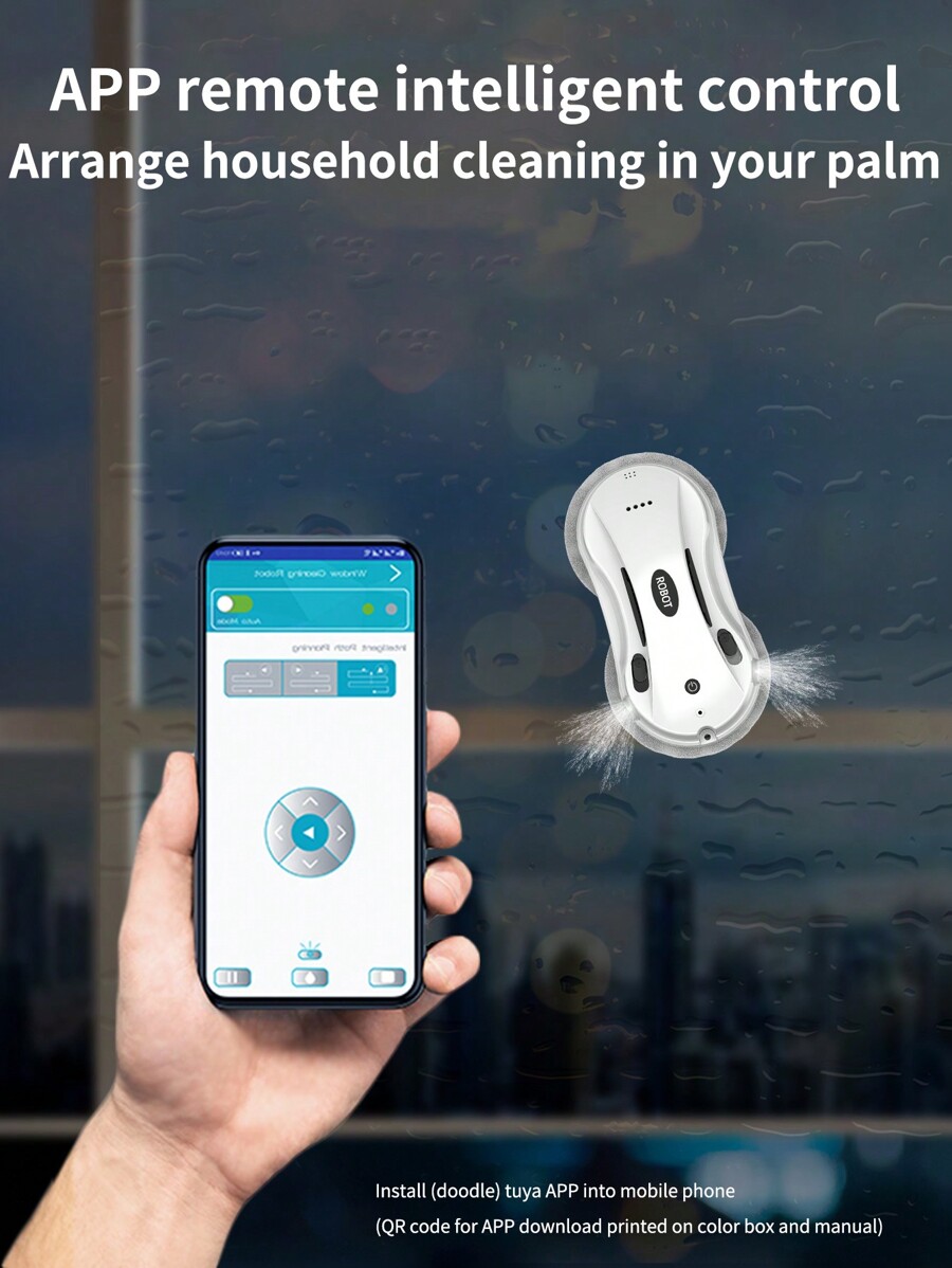 Window Cleaner Robot,Smart Glass Cleaning Robotic With 3800Pa Strong ...