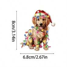 1pc Cute Animal Pendant Collection Party Decorations, 2D Flat Acrylic Keychains, Fun Car Accessories And Gift Ideas, Tree Pendants, Backpack Keychain Pendants, Car Mirrors, Key Chains, Holiday Party Gifts Home Decor Christmas Decorations Room Decor Christmas - Multicolor - View 17