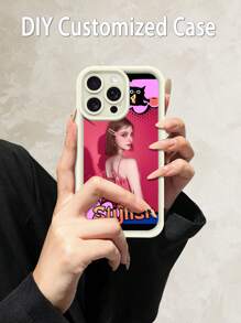 1 pieza Funda personalizada para teléfono, diseño DIY con fotos, autorretratos, fotos de grupo. Compatible con iPhone, resistente a caídas, rayones y huellas digitales, con funda suave de TPU recubierta completamente. Ideal como regalo personal, de pareja, familia, amigos, cumpleaños, aniversario