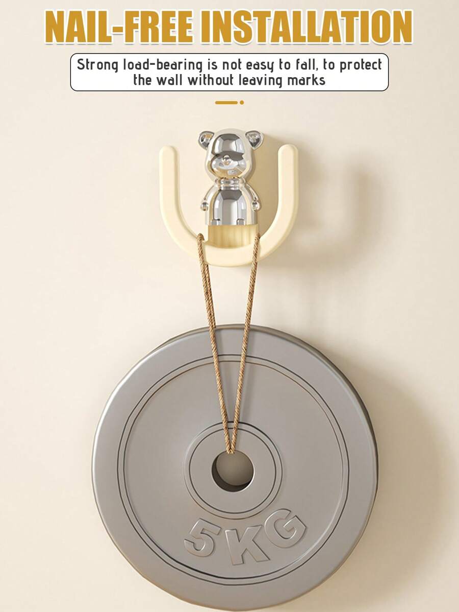 1PC Bathroom Slipper Rack Without Punching Holes, Bathroom Wall Slipper