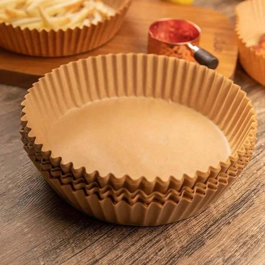 50Pack Air Fryer Liners, NonStick Paper Sheets For Baking, Roasting