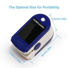 2 pezzi Pulsossimetro digitale da dito per adulti, monitor di saturazione di ossigeno nel sangue e pulsazioni | Confezione combo con 2 pulsossimetri