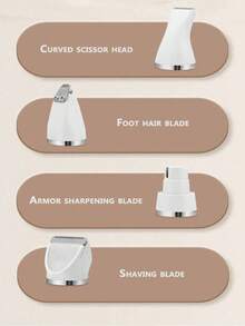 四合一升级版宠物毛发修剪器套装：适用于狗和猫的低噪音无绳电动美容工具，包括指甲磨床、爪子修剪器和毛发修剪器 - 彩色 - 查看 9