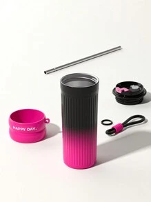 كوب قهوة جداري معزول بعازل حراري للسفر قطعة واحدة، كوب قهوة أمريكي للاستخدام في المكتب للعودة إلى المدرسة