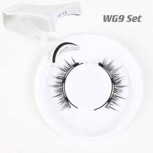 Lông mi nam châm 3 nam châm không cần kẻ mắt - Lông mi nam châm có thể tái sử dụng, trông tự nhiên Bộ lông mi giả 3D không cần keo kèm dụng cụ bôi, có thể tái sử dụng và chống thấm nước, không cần keo, dễ đeo - Mi tự nhiên - Xem 9