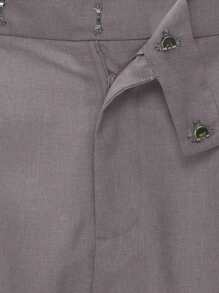 Men's Fashion Business Casual Peak Collar Blazer And Seam Front Suit Pants