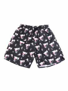 Kit Mozão Shorts Moda Praia 2 Peças Casal Bermudas Iguais Namorados Pijama Caveira Florida Estampado Estampa Casais