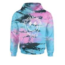 Melting Smile Face 100 Days Of School Youth-Sized Hoodie - 紮染太平洋 - 查看 1