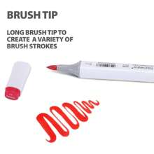 Skin Tone Markers,12/24/36 Flesh Colors Alcohol Based Art Markers Pens Set Dual Tips Brush & Broad For Professional Artists Drawing Sketch Illustrations Portrait Comics Anime Coloring Back To School