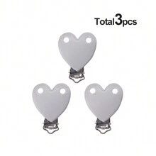 3/6pcs Fashion Decoration Heart-Shaped Silicone Fixing Clip 6 Color Random Set For Assembling Chains, Beads, Pendants, A Variety Of Handmade Accessories Home Decorative Supplies Valentines