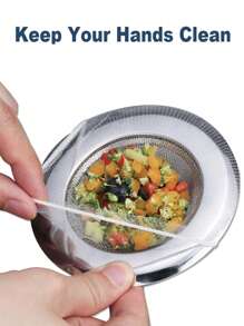 30/50/100/200pcs Kitchen Sink Strainer Bag, Disposable Mesh Sink Filter Bag, Sink Drain Protector Trap Bag For Collecting Kitchen Food Residue Garbage, Household & Cleaning Supplies - Sink Filter Bag - View 6