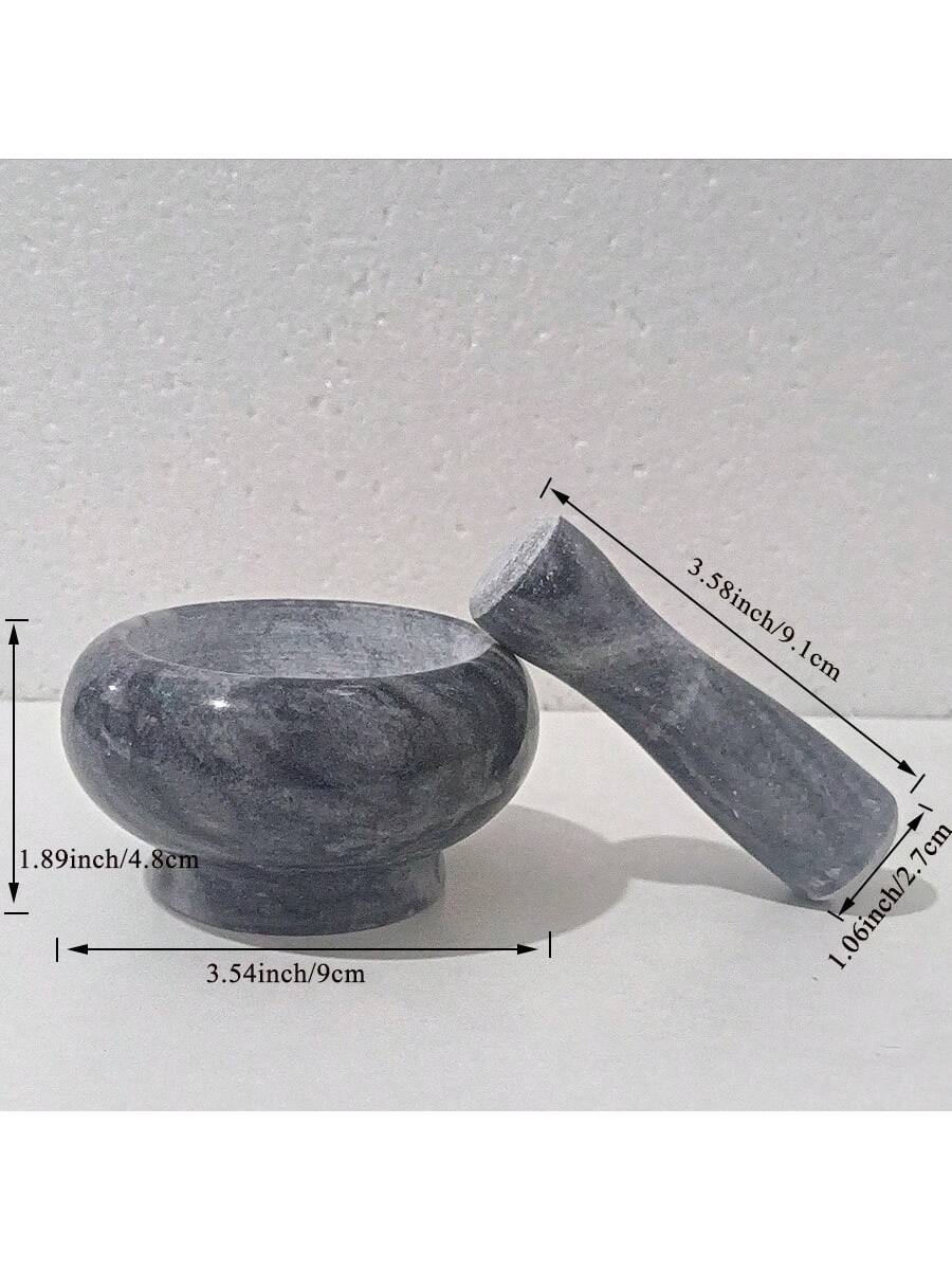 طقم هاون ومدقة من الرخام بقطر 3.5 بوصة، مناسب لطحن...
