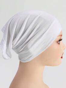 1pc Women's Modal Solid Color Tube Hijabs Elastic Undercap Headband For Abaya Daily Under Cap Women Veil - Multicolor - View 28