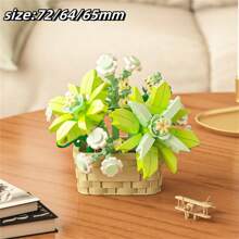 8 Bộ/1500 Chiếc + Giỏ Hoa Mini Chậu Để Bàn Lắp Ráp Khối Gạch Đồ Chơi Xây Dựng, Lý Tưởng Để Trang Trí Phòng, Giảm Căng Thẳng, Bộ Sưu Tập Trưng Bày, Quà Tặng Ngày Lễ Tình Nhân - Nhiều màu - Xem 12