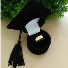 Anel ABC Formatura infantil Regulável Banhado a Ouro 18k - Dourado - Visão 2