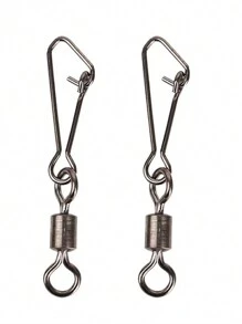 1 Caixa com 30 Peças Conector Giratório Estilo Americano, Anel Partido de Aço Inoxidável Conector de Isca para Pesca, Acessórios de Pesca em Água Salgada