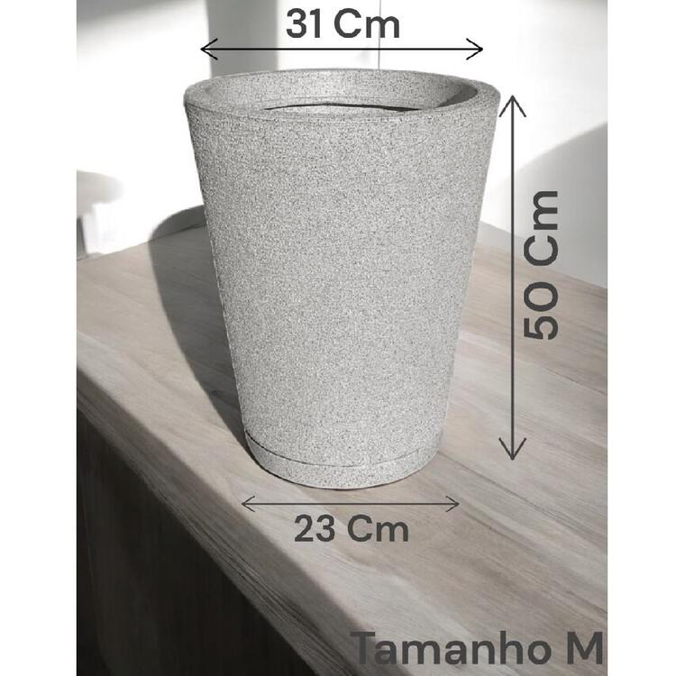 Polyethylene Striped Column Plant Pot Does Not Lose Color Modern Design Garden Or Indoor - 沙 - 查看 5