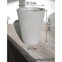 Polyethylene Striped Column Plant Pot Does Not Lose Color Modern Design Garden Or Indoor - Sand - View 6