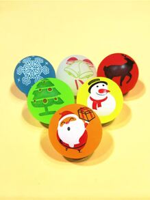 6pcs/12pcs/20pcs Christmas Elements Bouncy Ball, Glow-In-The-Dark Solid Ball Toy, Christmas Gift Filler, Christmas Gift, Stress Relief Toy, Party Favor, School Classroom Reward Gift, Holiday Gift For Friends/Classmates,Christmas,Christmas Gifts,Christmas Toys,Christmas,Christmas Gifts,Christmas Toys