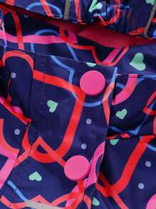 1 Stück Mädchen Outdoorjacke für Herbst und Winter, Jacke für Kleine Mädchen - wasserdicht, leichtgewichtig, mit Kapuze, dick und warm, thermisch gefüttert, Windjacke mit Kapuze für Outdoor-Aktivitäten