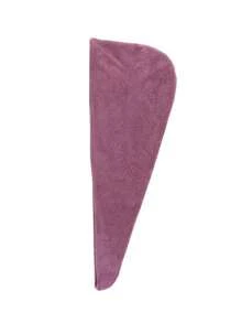 1个装干发帽，纯色布艺女士强力吸水加厚浴帽，适用于浴室、家居装饰、返校季、美容院、酒店、运动、居家必备，可作毛巾、护肤干发巾使用。