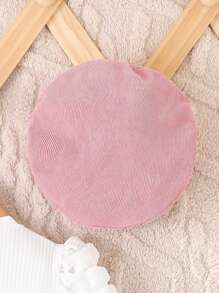 2pcs Young Girl Heart Print Puff Sleeve Top & Bowknot Skirt Set, Autumn/Winter