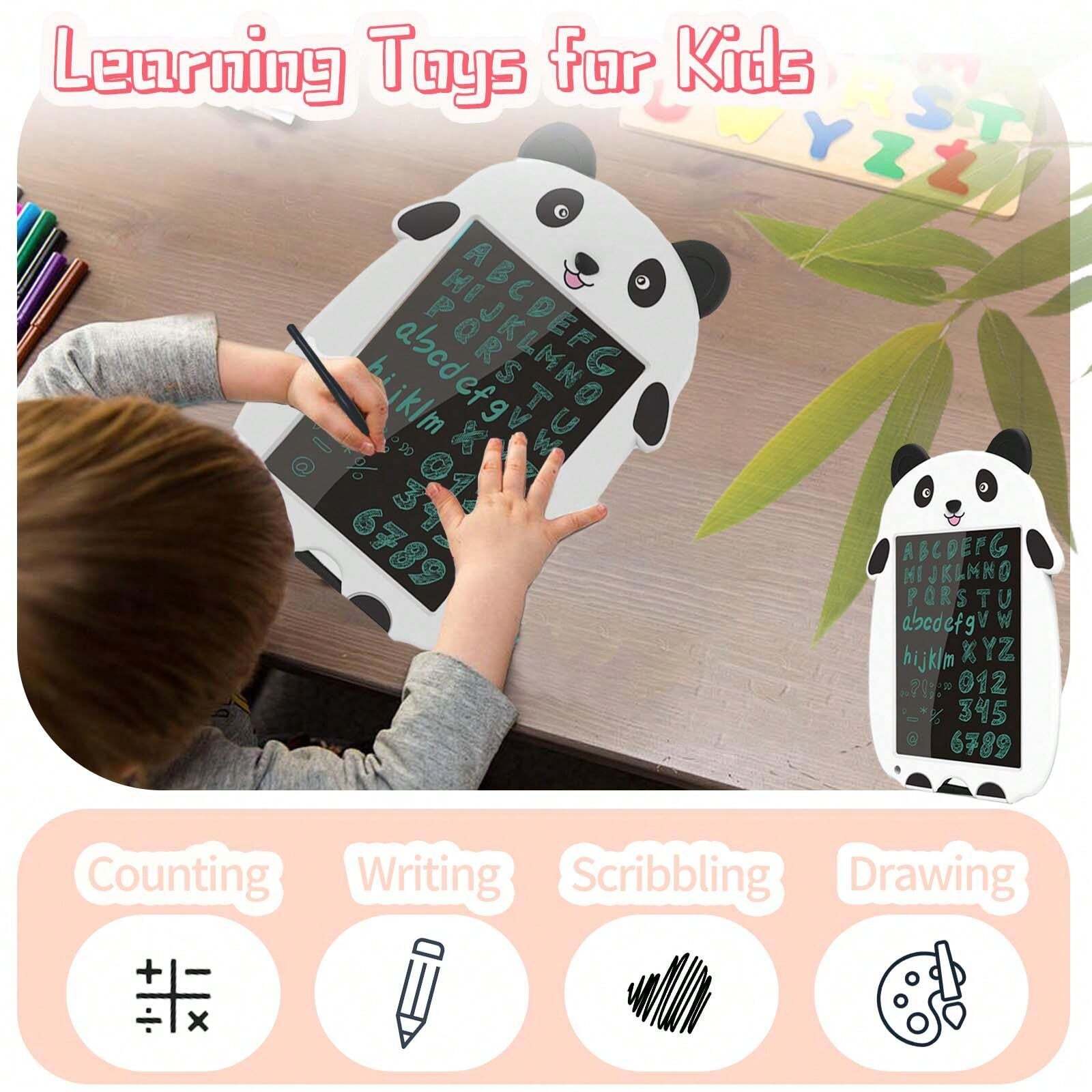 LCD Writing Tablet Doodle Board, Panda 9 Inch Colorful Drawing Tablet