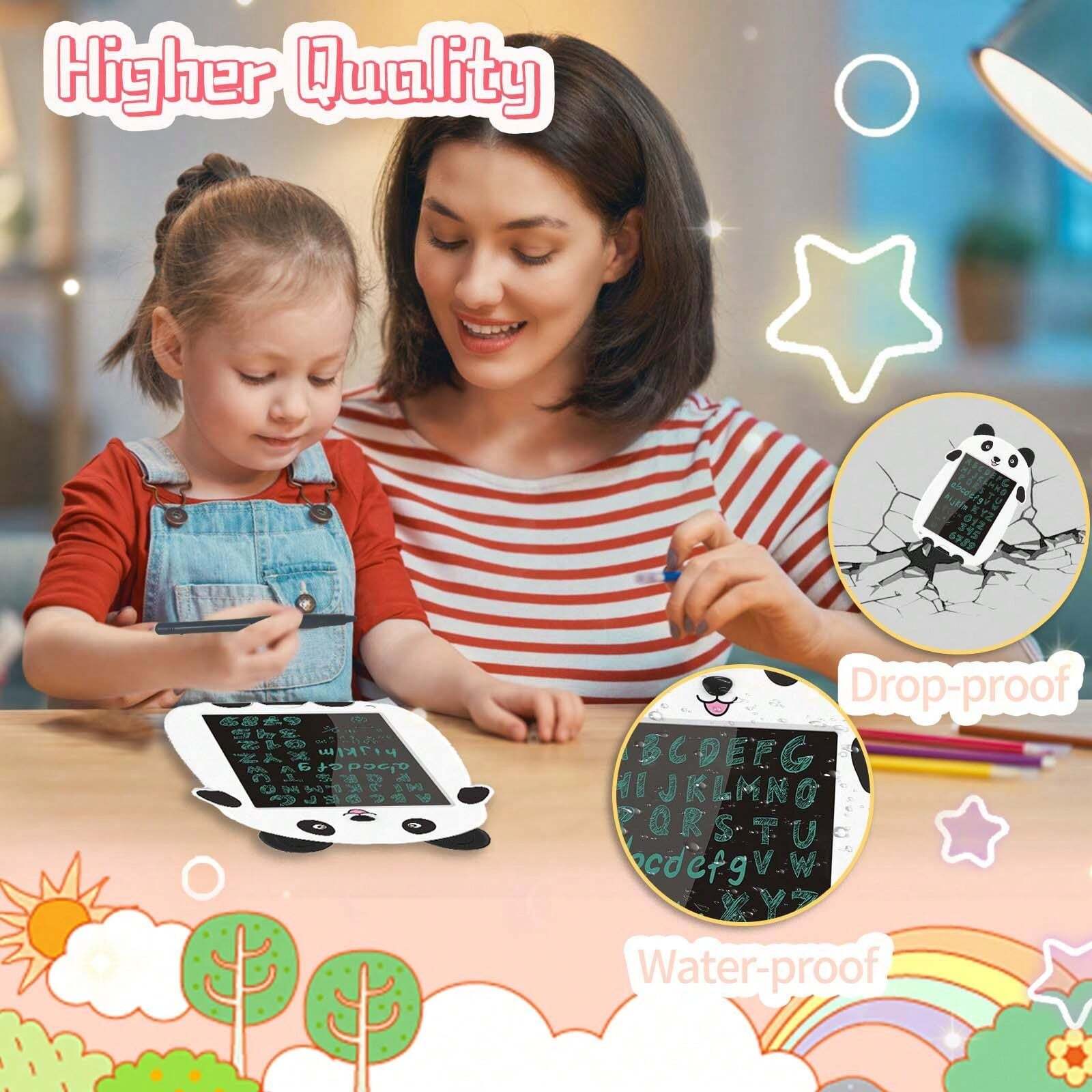 LCD Writing Tablet Doodle Board, Panda 9 Inch Colorful Drawing Tablet