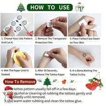 12 tờ hình xăm tạm thời lấp lánh lễ hội: Hoạt hình vui nhộn về Giáng sinh - Người tuyết, Cây thông Noel, Ông già Noel, Chó Giáng sinh, Gấu Bắc Cực, Chim cánh cụt, Thỏ, Khủng long, Lười, v.v. - Hoàn hảo cho Sinh nhật, Tiệc Giáng sinh, Quà tặng, Túi quà, Quà tặng đêm Giáng sinh và Quà tặng tất - Nhiều màu - Xem 5